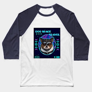 Dog Space Travel Baseball T-Shirt